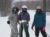 President's day weekend trip to Manitowish included friend Maggie and downhill skiing.
